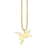 Pure Gold Large Hummingbird Charm