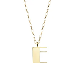 Pure Gold Large Initial Necklace