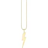 Pure Gold Large Lightning Bolt Charm