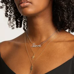 Pure Gold Large Lightning Bolt Charm