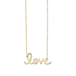 Pure Gold Large Love Necklace