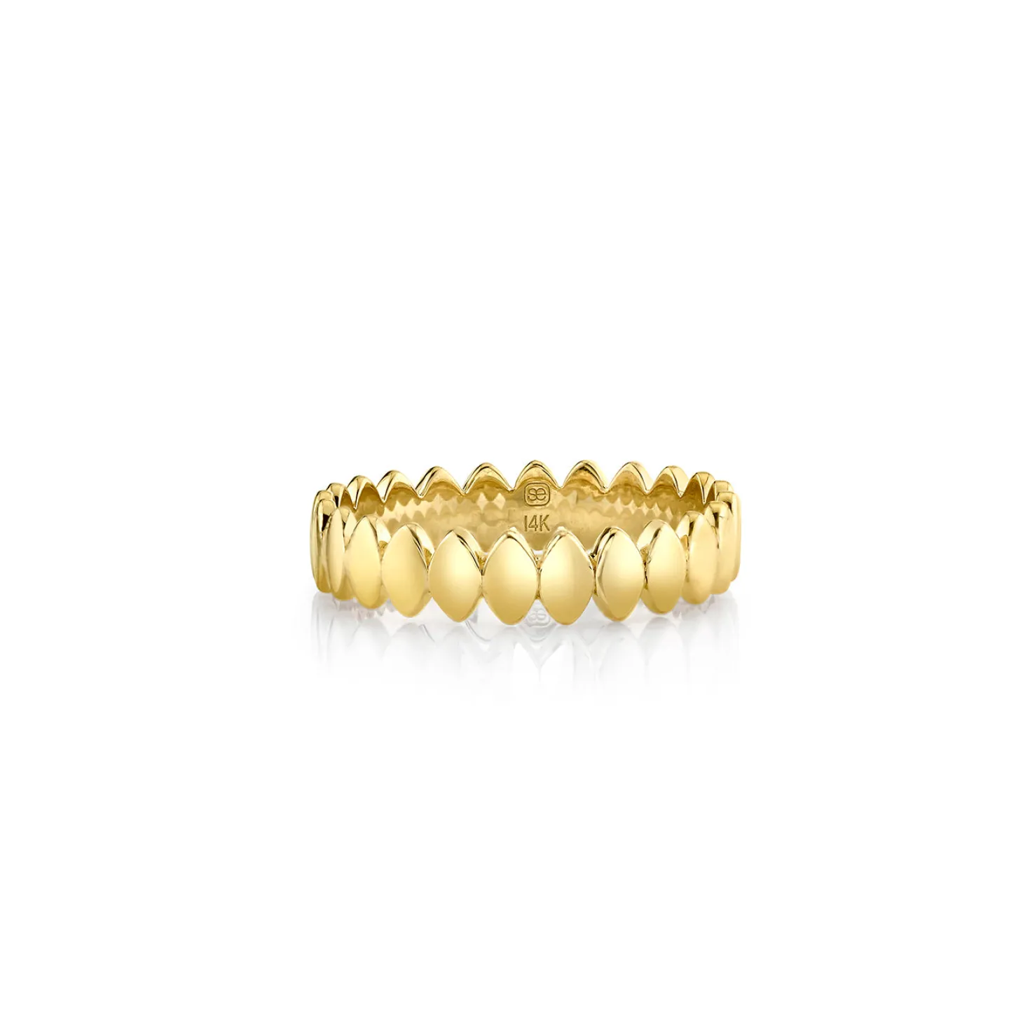 Pure Gold Marquise Eye Eternity Ring