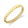 Pure Gold Marquise Eye Hinge Bangle