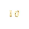 Pure Gold Marquise Eye Huggie Hoops