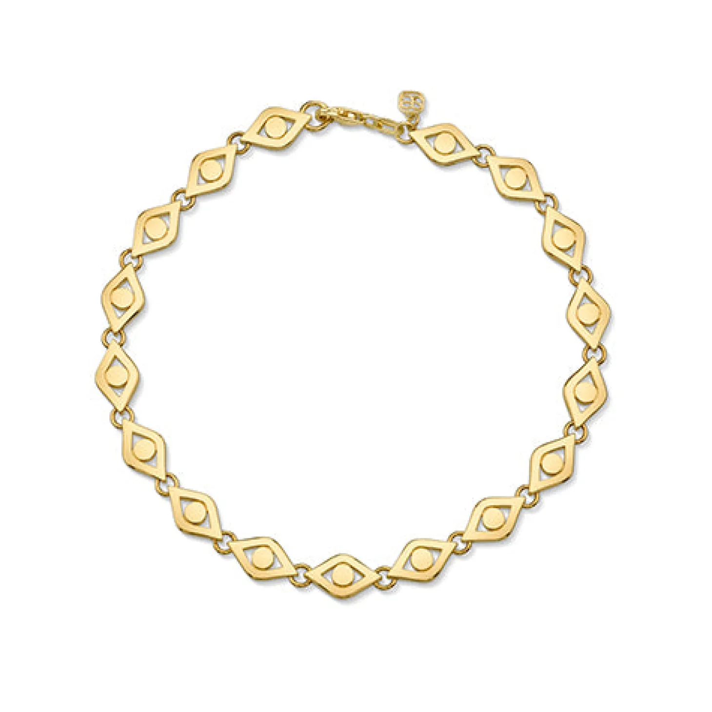Pure Gold Medium Eye Link Bracelet
