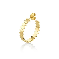 Pure Gold Medium Marquise Eye Hoops
