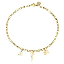 Pure Gold Multi-Charm Anklet