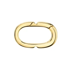 Pure Gold Oval Link Clip