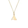 Pure Gold Small Initial Necklace