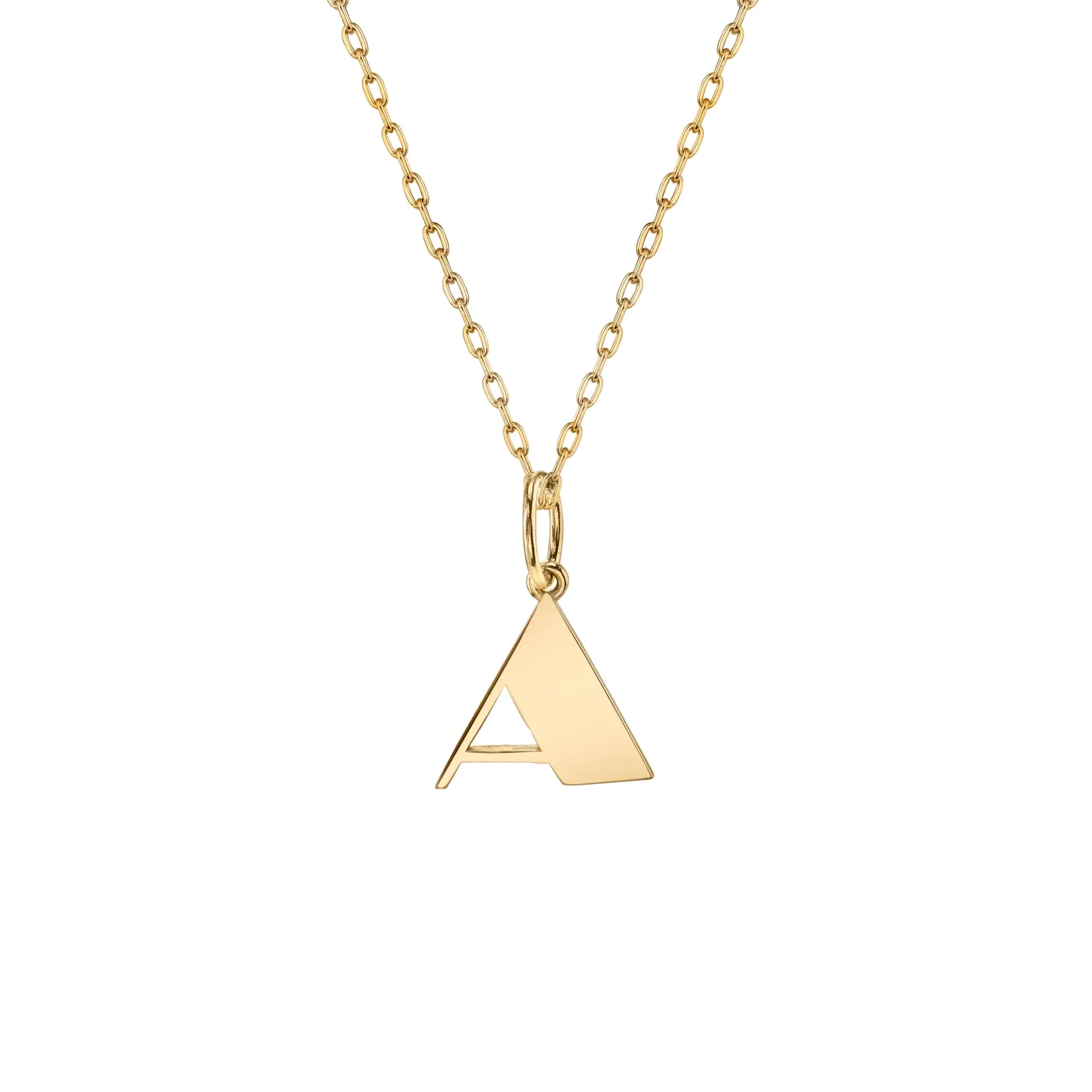 Pure Gold Small Initial Necklace