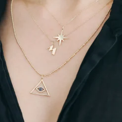 Pure Gold Small Initial Necklace