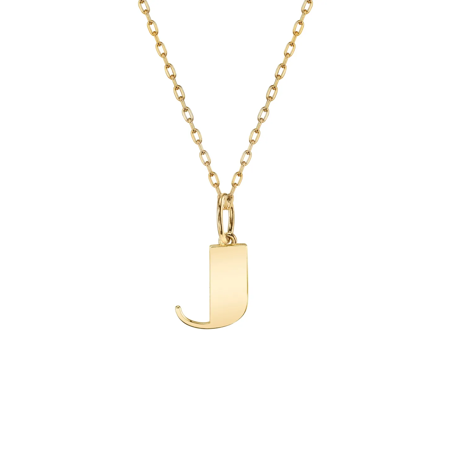 Pure Gold Small Initial Necklace