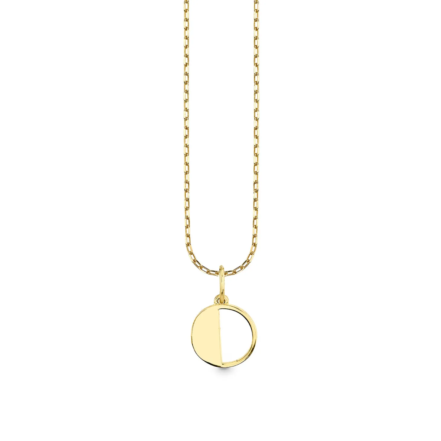 Pure Gold Small Initial Necklace