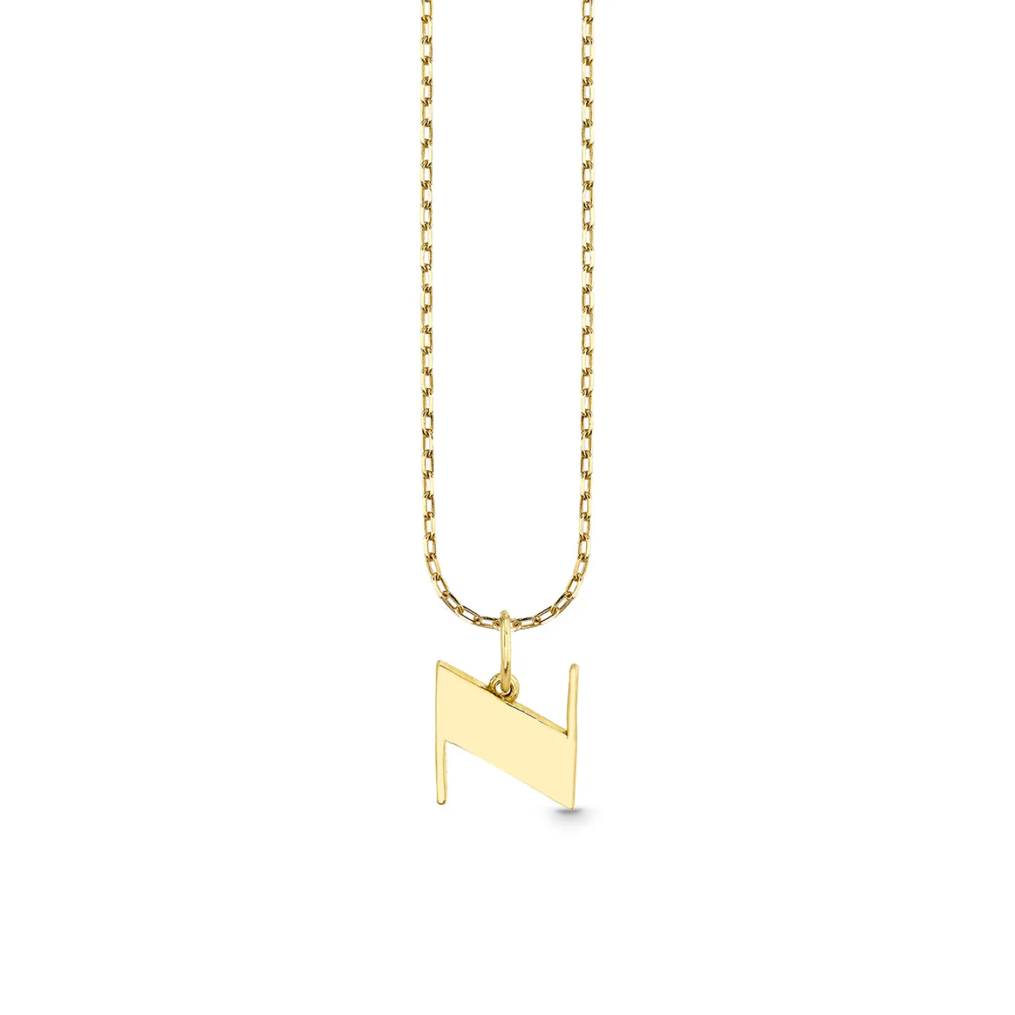 Pure Gold Small Initial Necklace