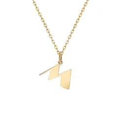 Pure Gold Small Initial Necklace