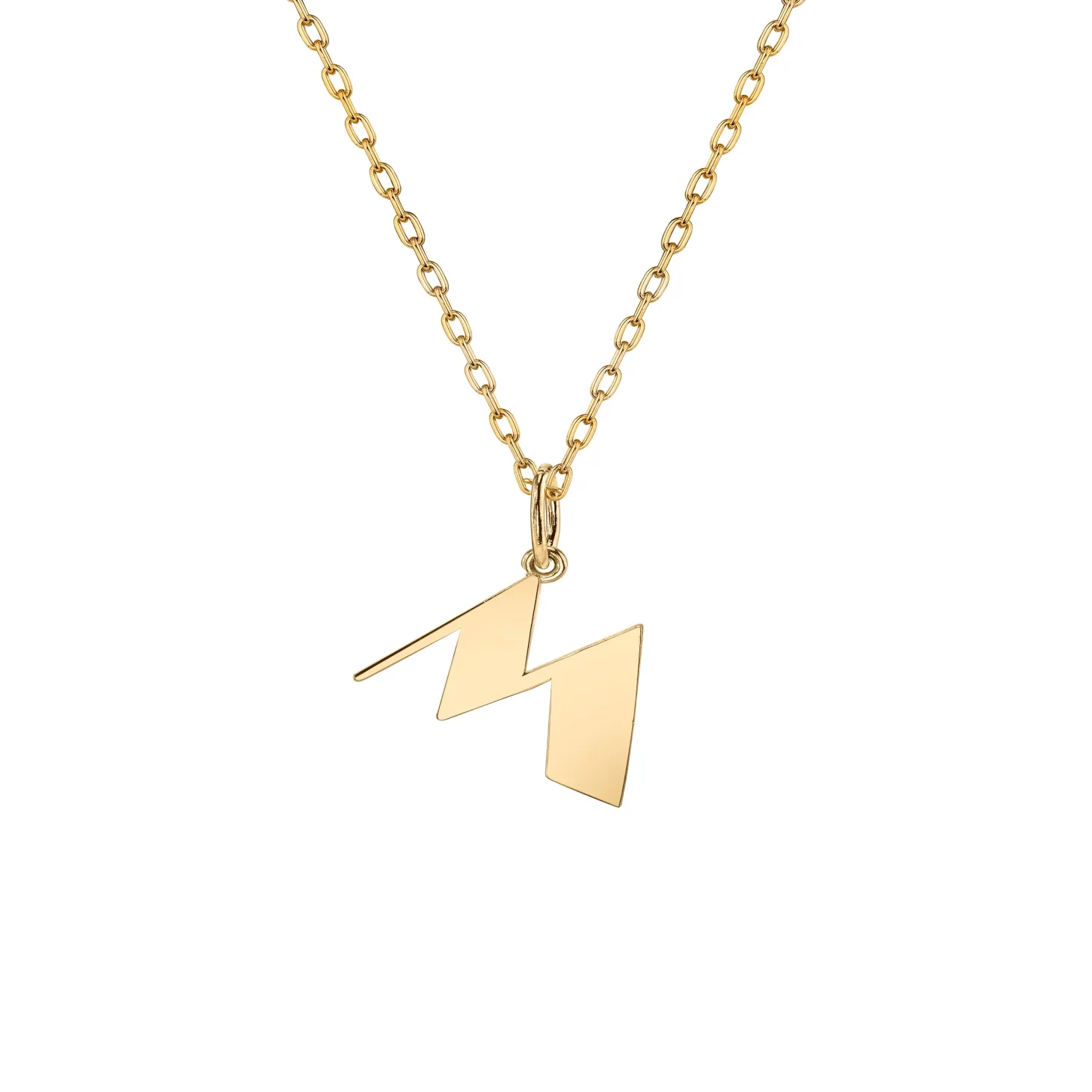 Pure Gold Small Initial Necklace