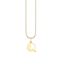 Pure Gold Small Initial Necklace