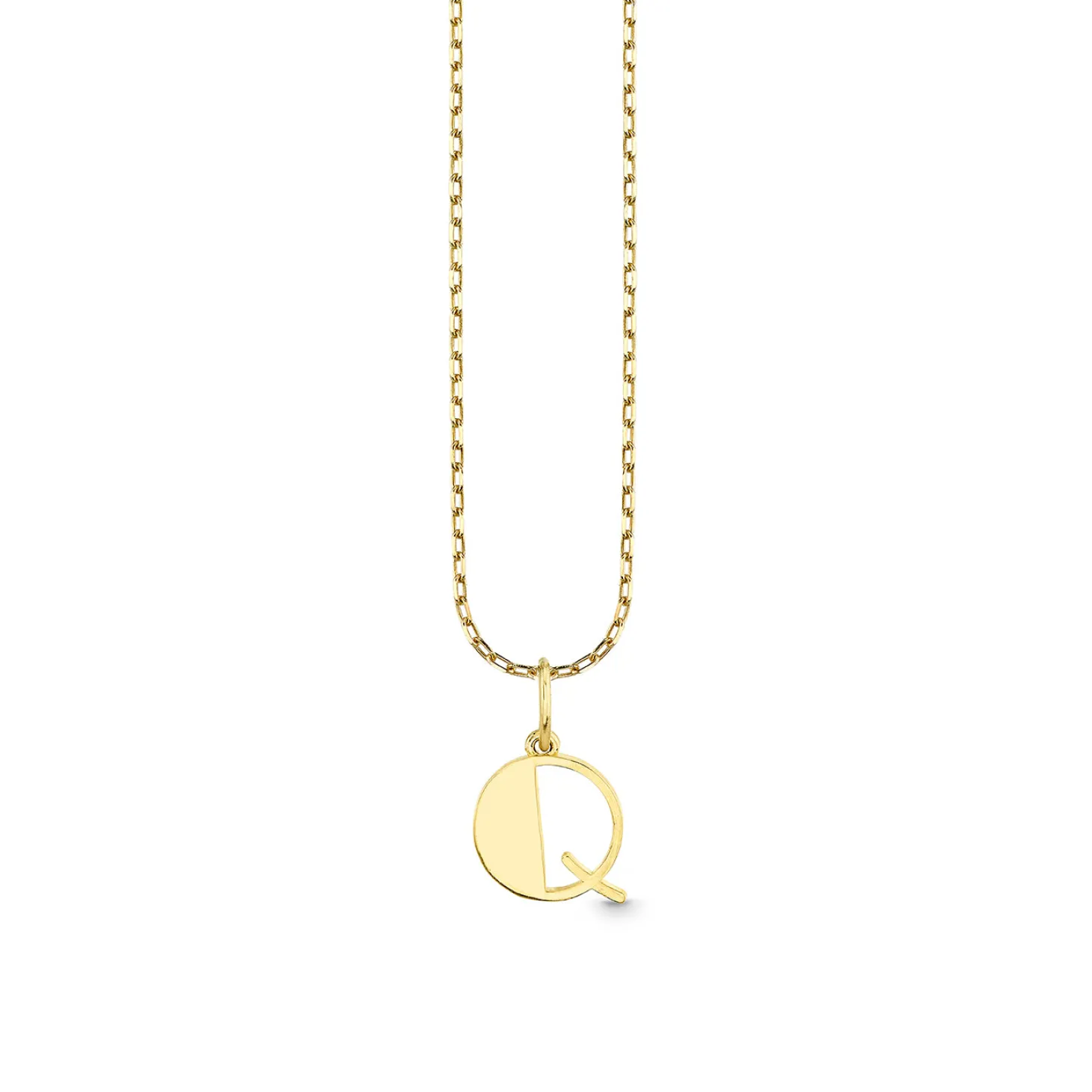 Pure Gold Small Initial Necklace