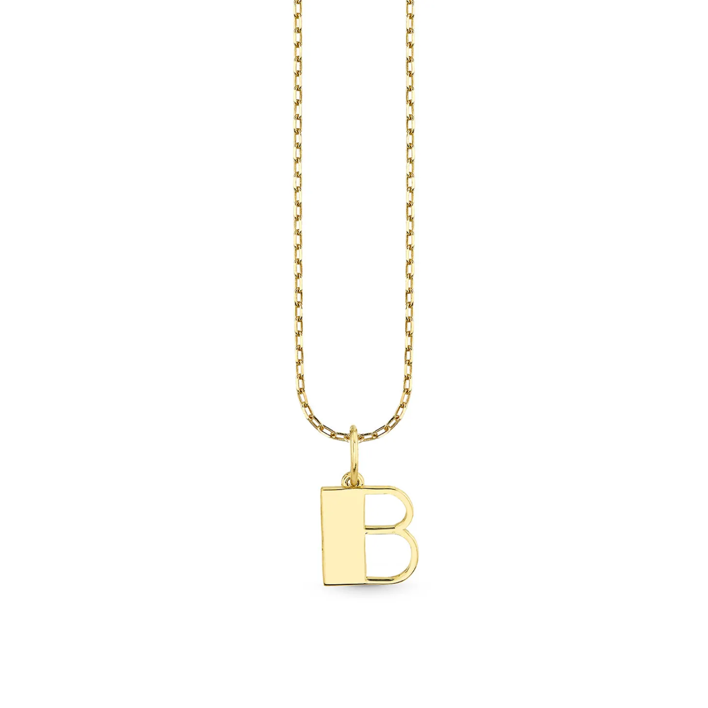 Pure Gold Small Initial Necklace