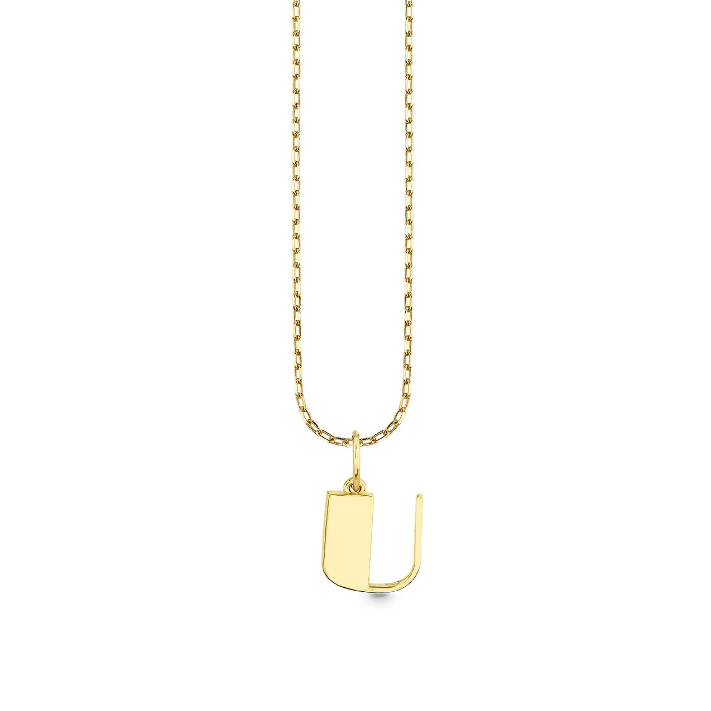 Pure Gold Small Initial Necklace