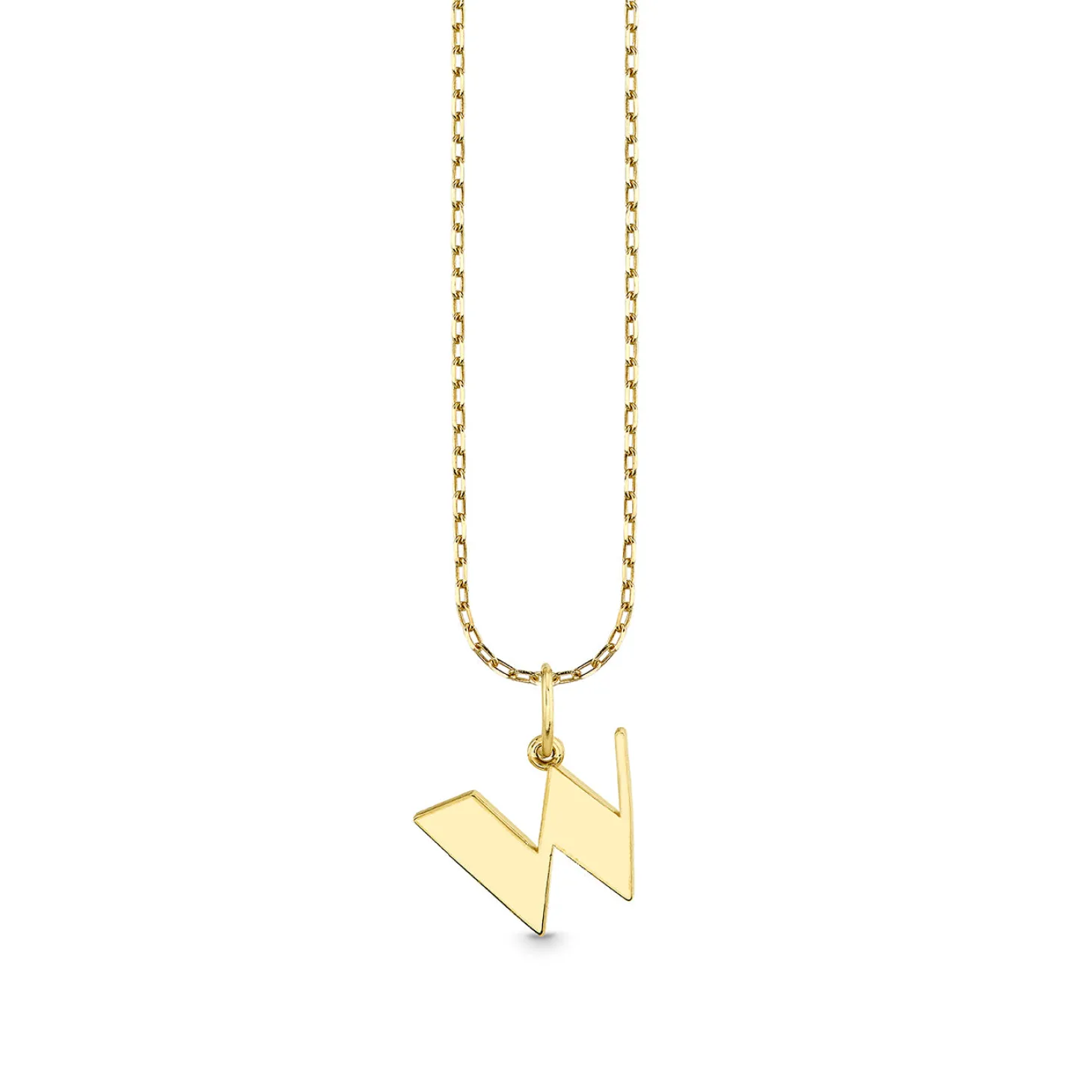 Pure Gold Small Initial Necklace