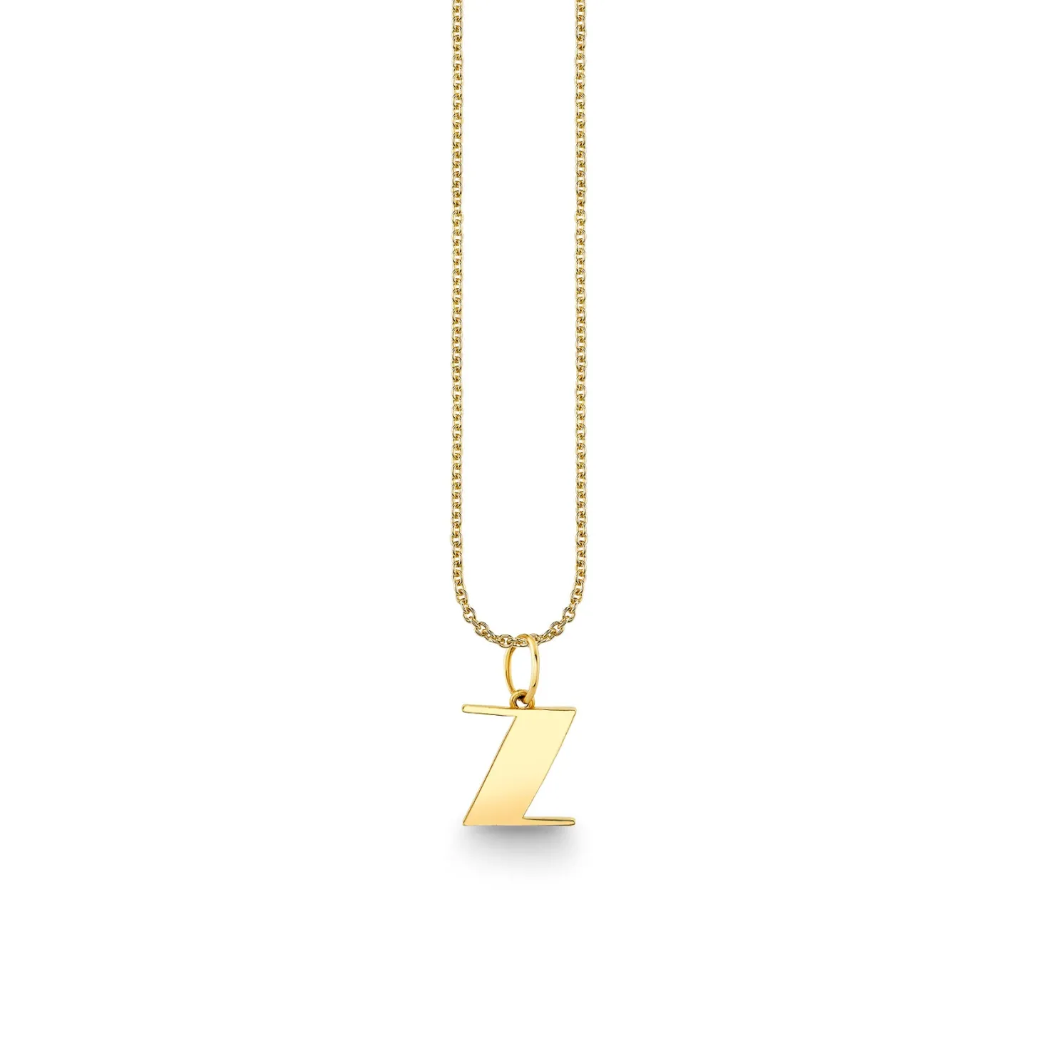 Pure Gold Small Initial Necklace