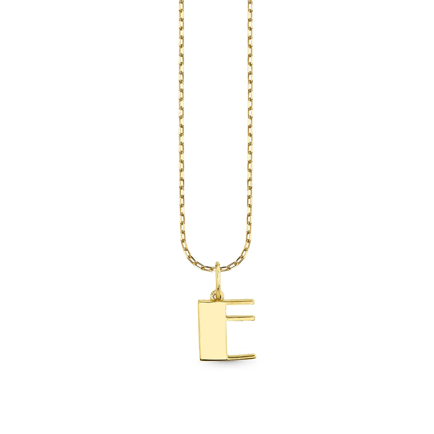 Pure Gold Small Initial Necklace