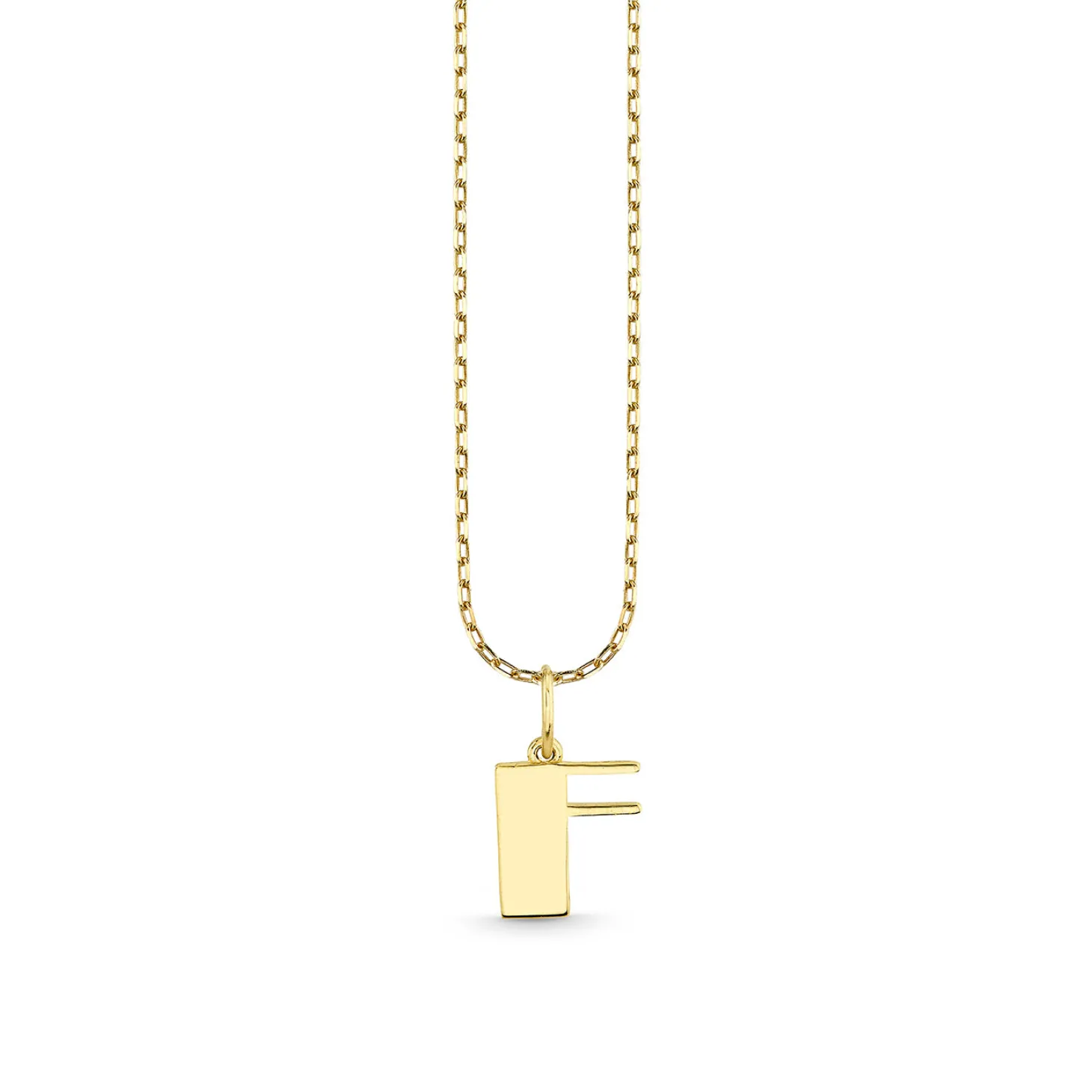 Pure Gold Small Initial Necklace