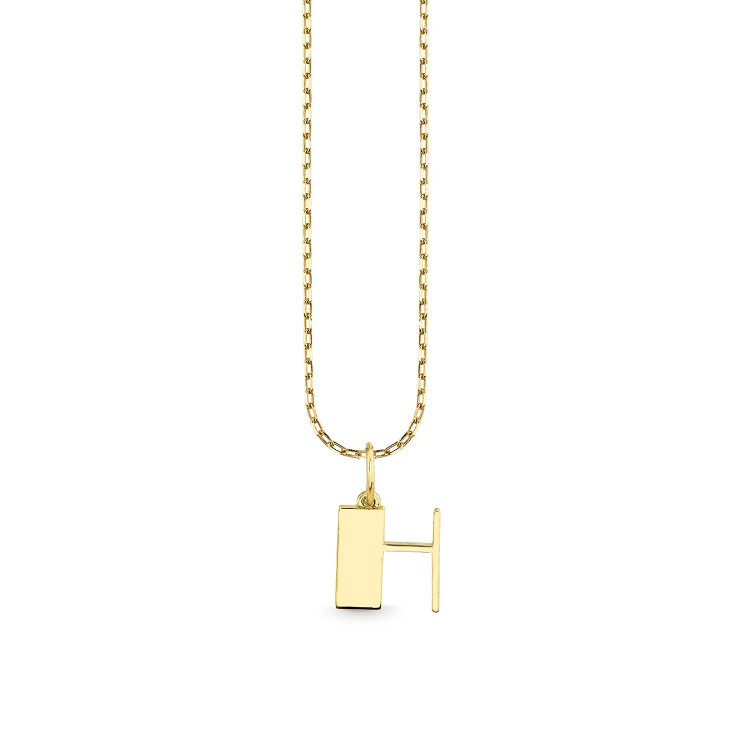 Pure Gold Small Initial Necklace