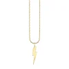 Pure Gold Small Lightning Bolt Charm
