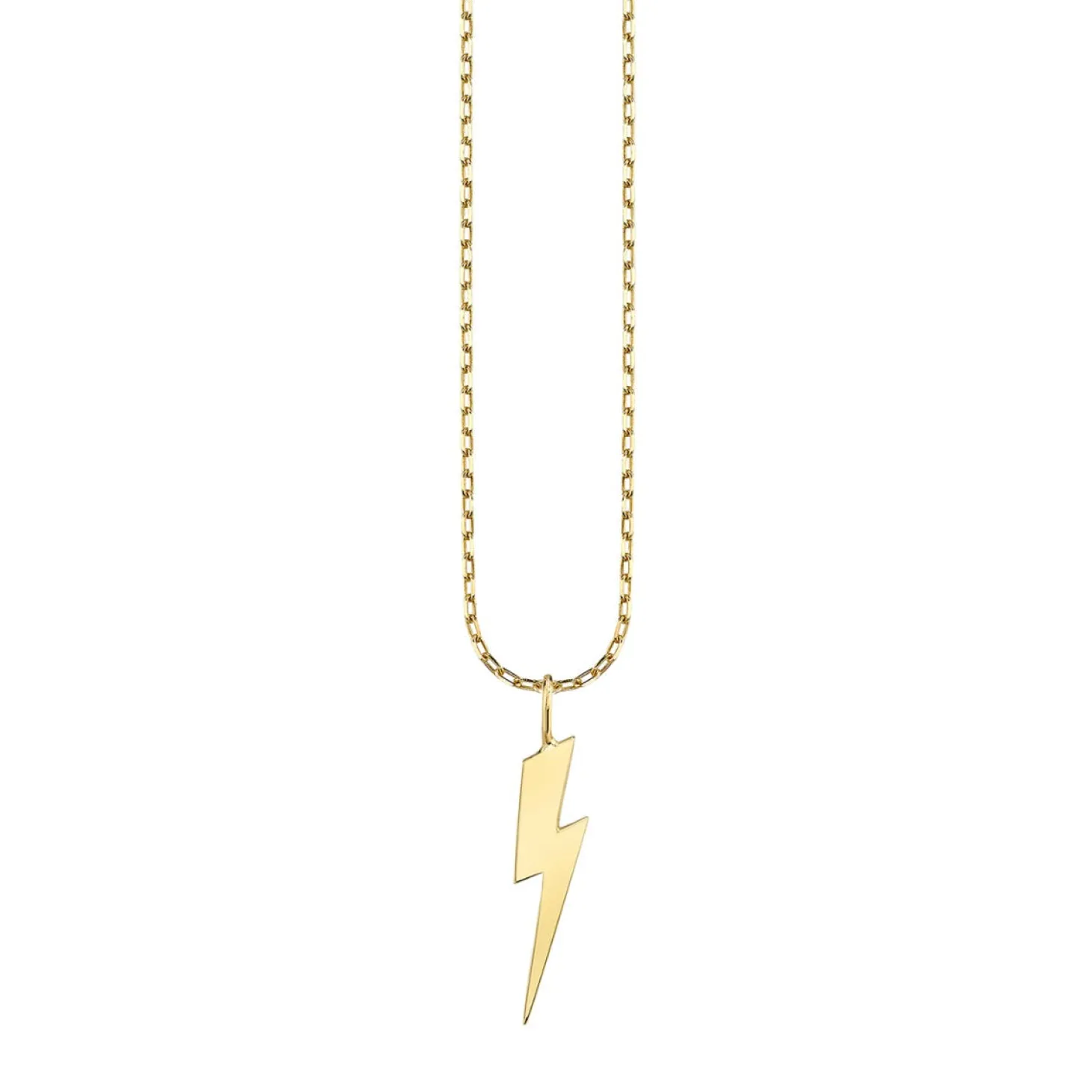 Pure Gold Small Lightning Bolt Charm