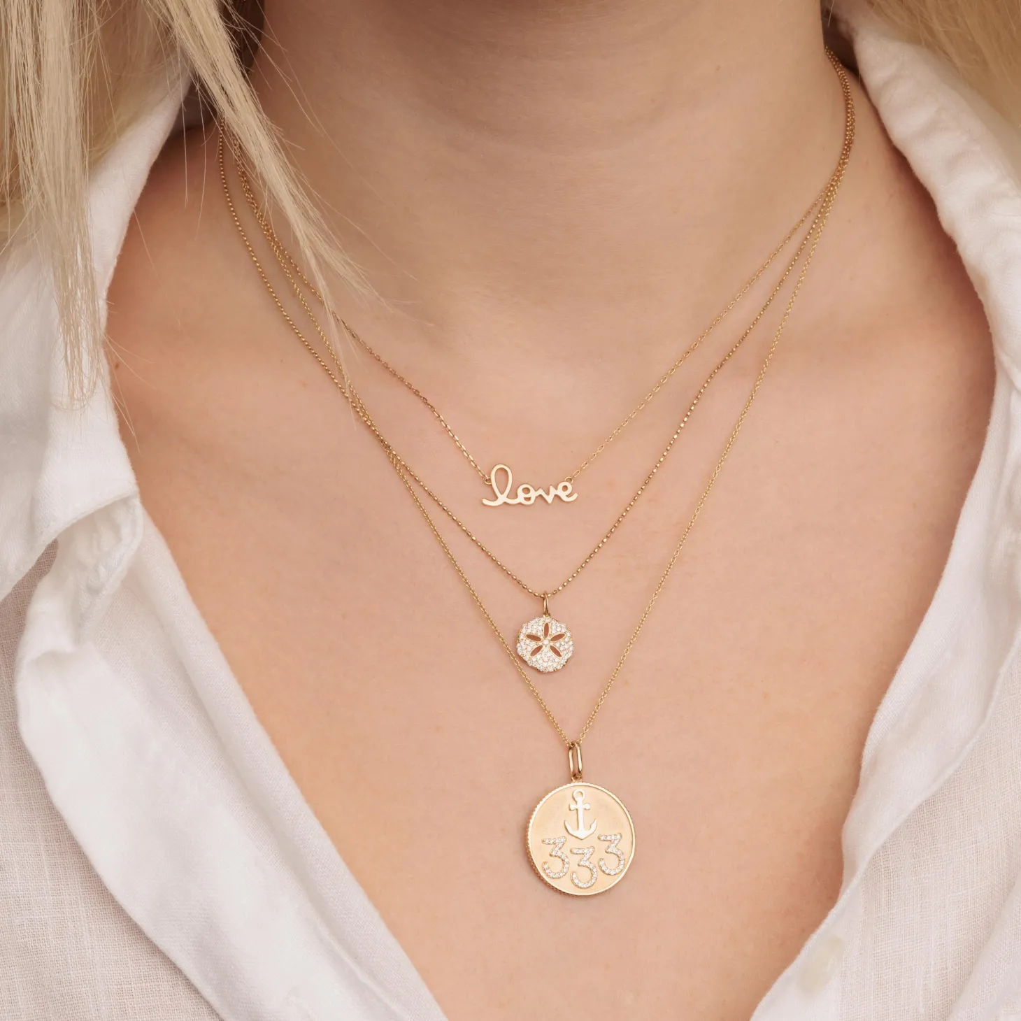 Pure Gold Small Love Necklace