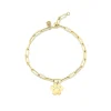 Pure Gold Small Paw Bracelet