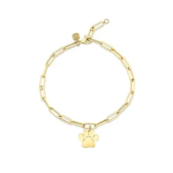 Pure Gold Small Paw Bracelet