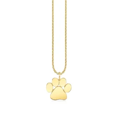 Pure Gold Small Paw Charm