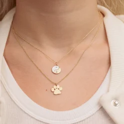 Pure Gold Small Paw Charm