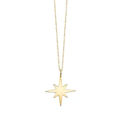 Pure Gold Small Starburst Charm