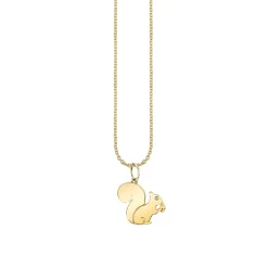 Pure Gold Squirrel Charm