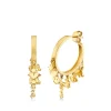 Pure Gold 20th Anniversary Icon Medium Hoops