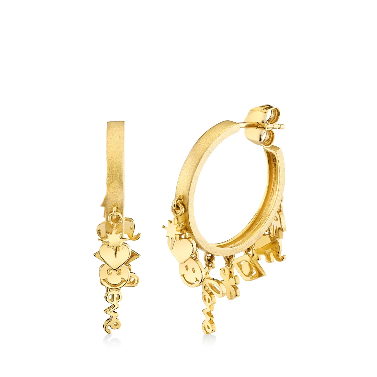 Pure Gold 20th Anniversary Icon Medium Hoops