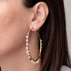 Pure Gold 20th Anniversary Icon Supersize Hoops