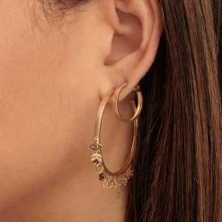 Pure Gold 20th Anniversary Icon Large Hoops