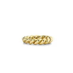 Pure Gold Thick Twisted Rope Ring