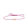 Pure Gold Tiny Butterfly Bead Cord Bracelet