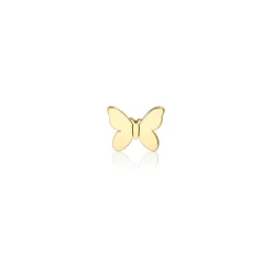 Pure Gold Tiny Butterfly Stud