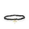 Pure Gold Tiny Dragonfly on Black Spinel