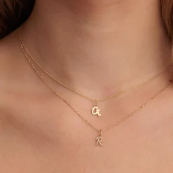 Pure Gold Tiny Initial Charm