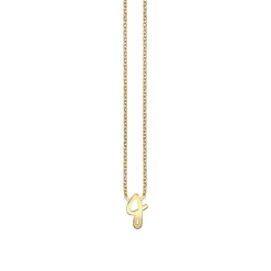 Pure Gold Tiny Initial Necklace