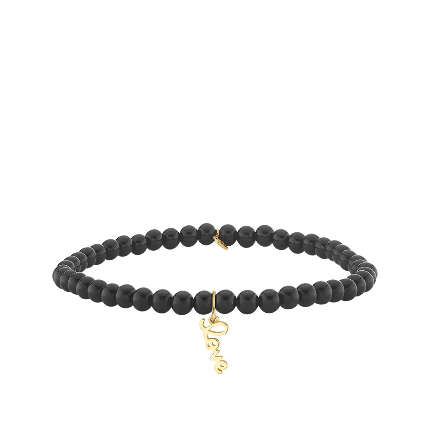 Pure Gold Tiny Love on Onyx