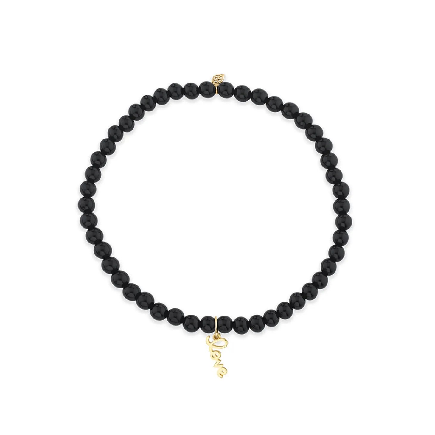 Pure Gold Tiny Love on Onyx